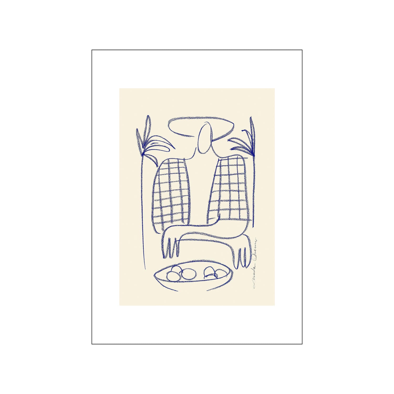 Dimanche plakat - 50 x 70 cm