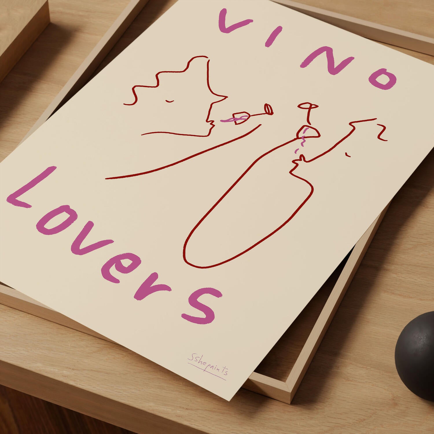 Vino Lovers plakat - 50 x 70 cm