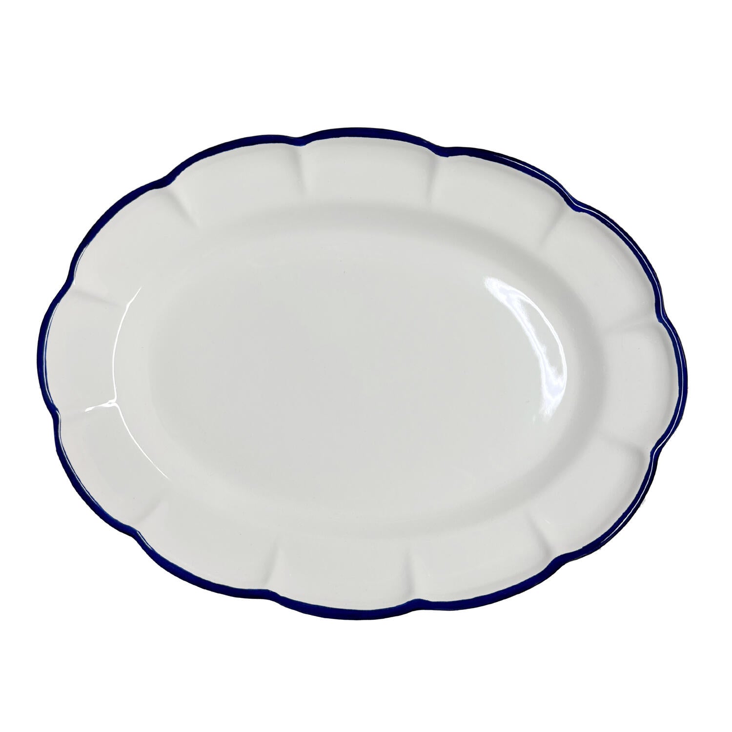 Dolcevita Filo ovalt fad, Ø39 cm - Blå