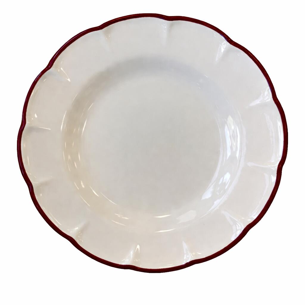 Dolcevita Filo middagstallerken, Ø26 cm - Bordeaux