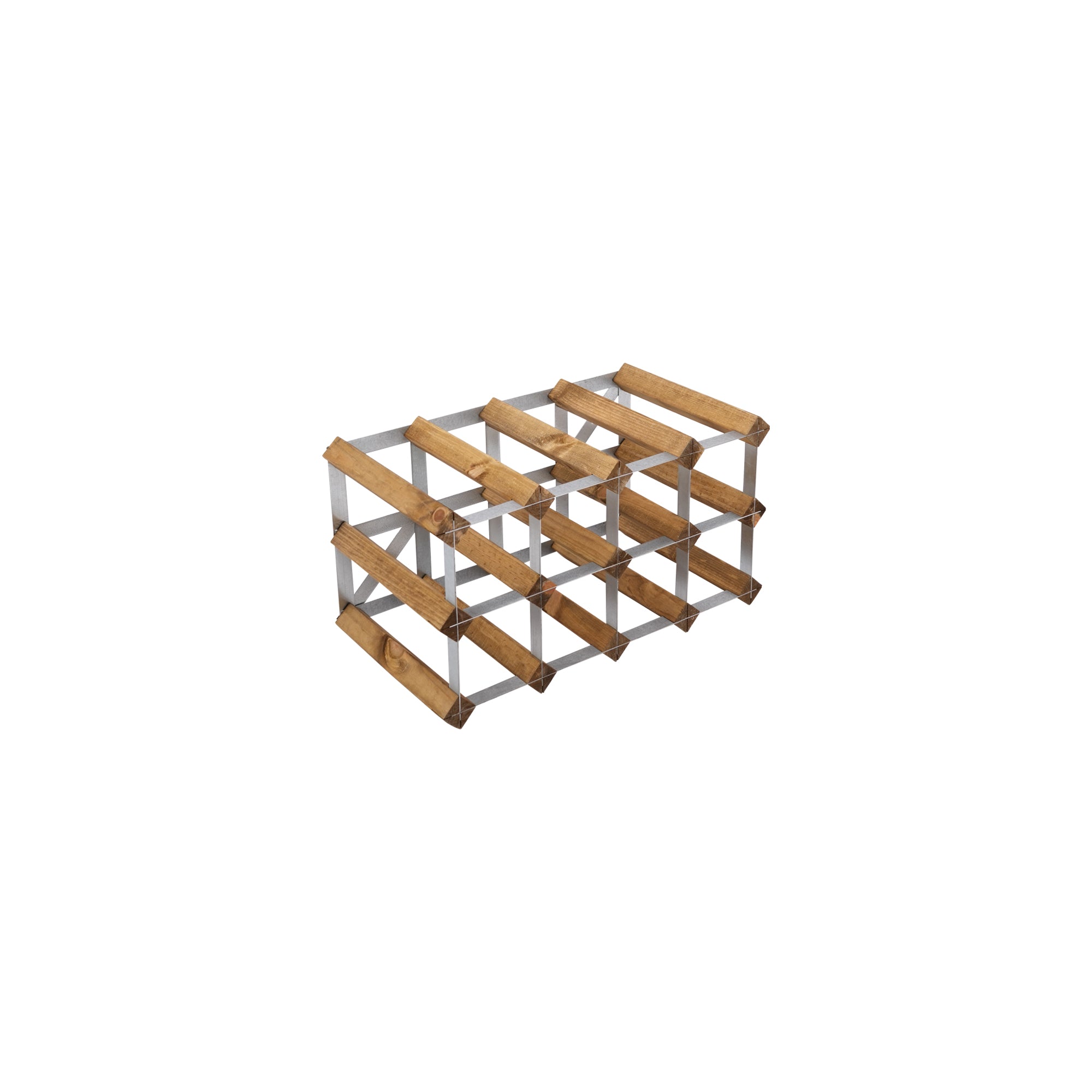 Vinreol, 12 flasker - lys eg