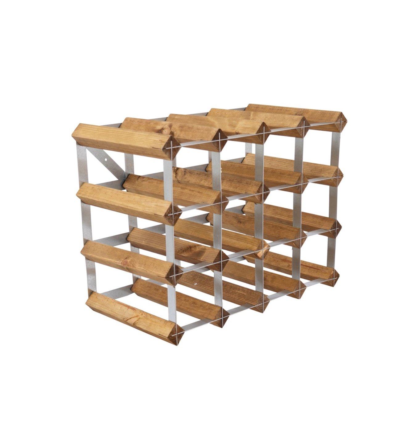 Vinreol, 16 flasker - lys eg