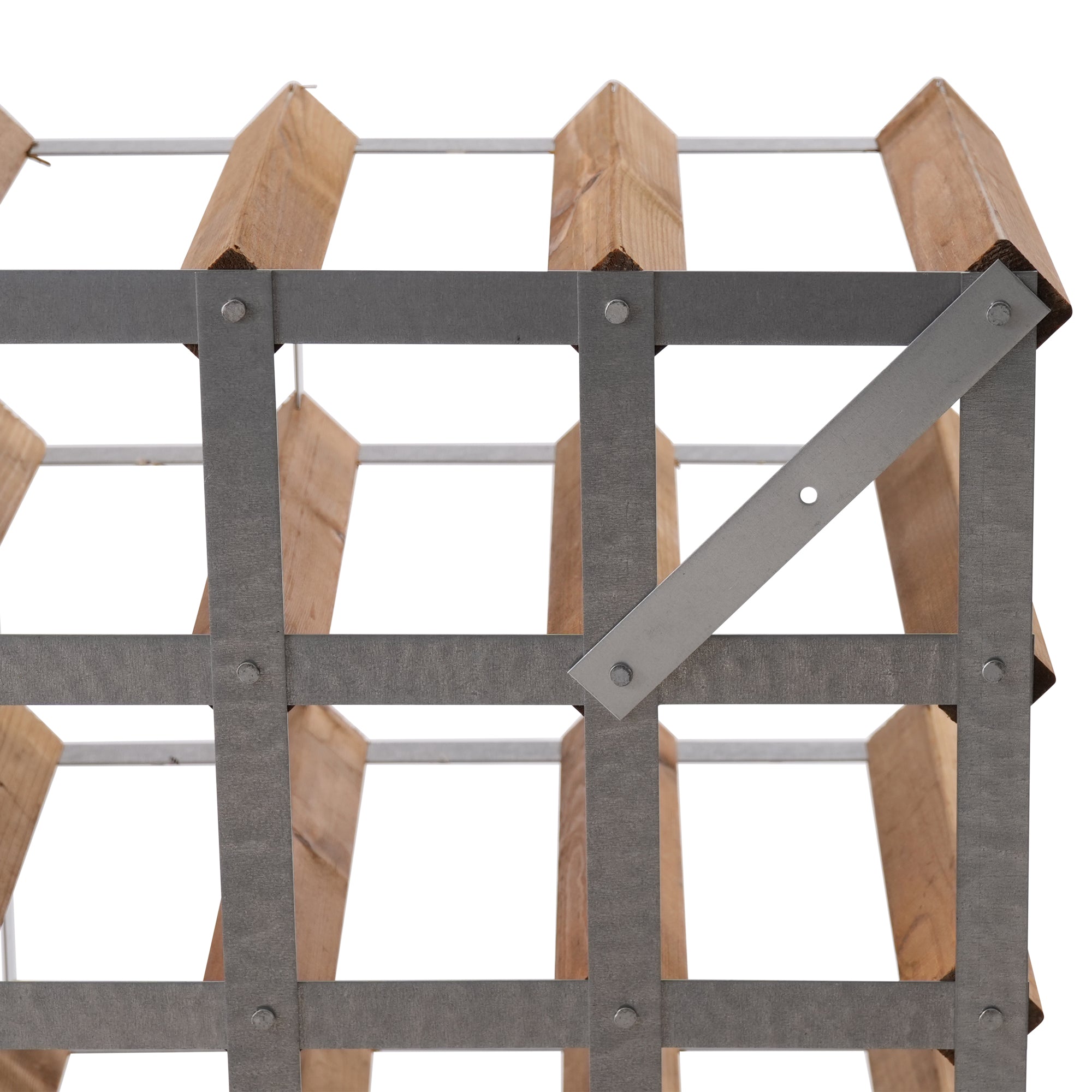 Vinreol, 16 flasker - lys eg