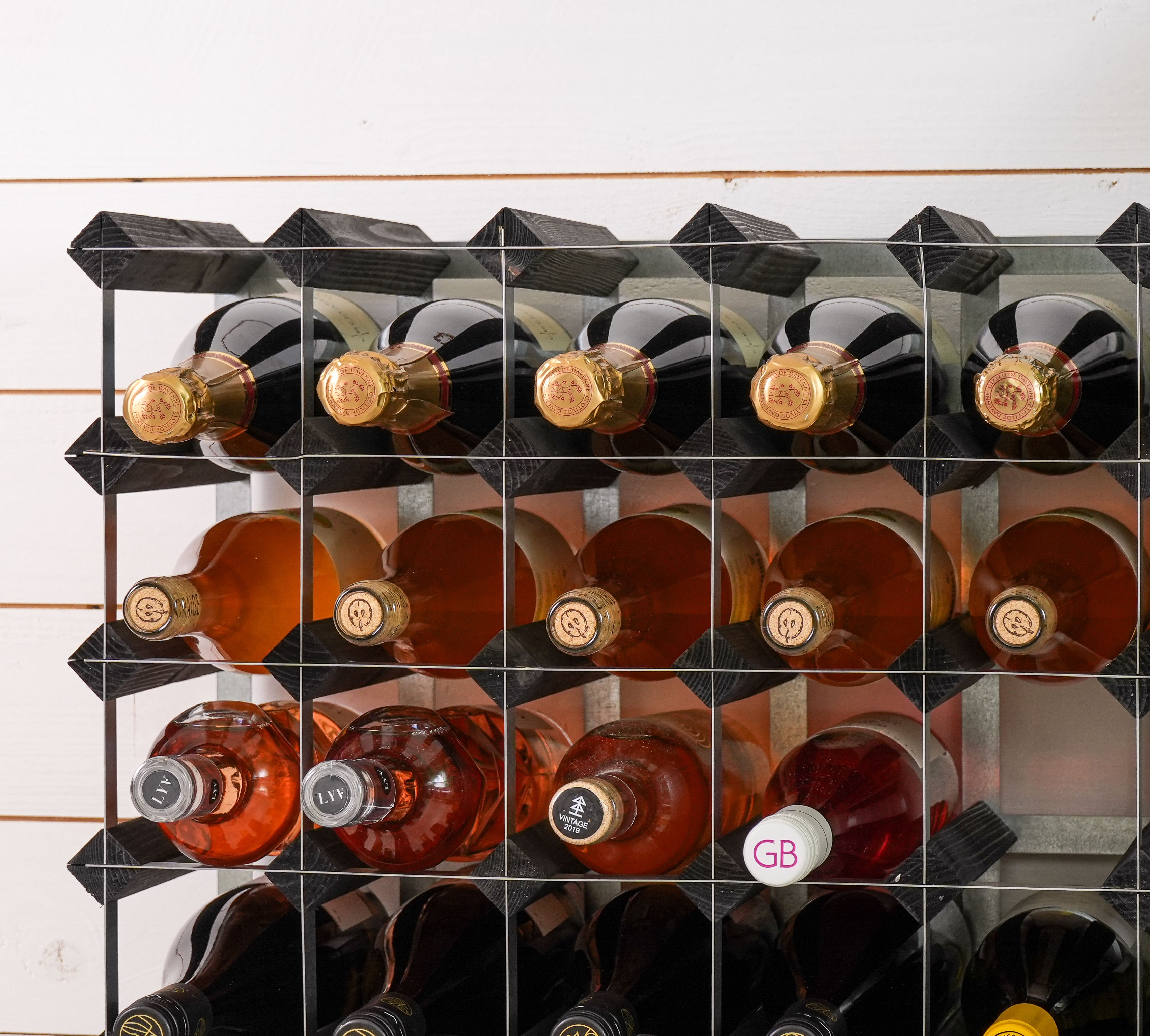 Vinreol, 30 flasker - sort ask