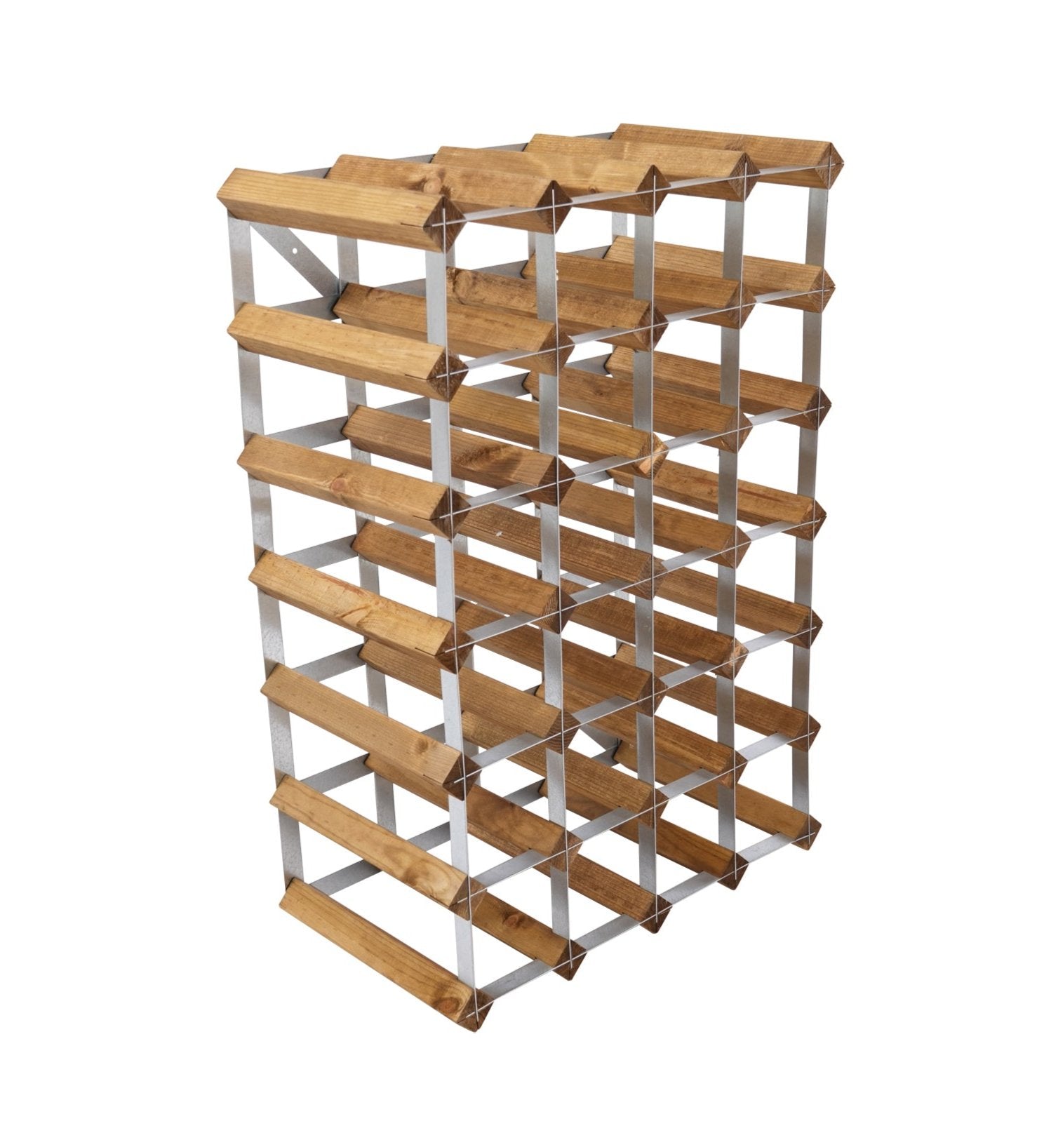 Vinreol, 30 flasker - lys eg