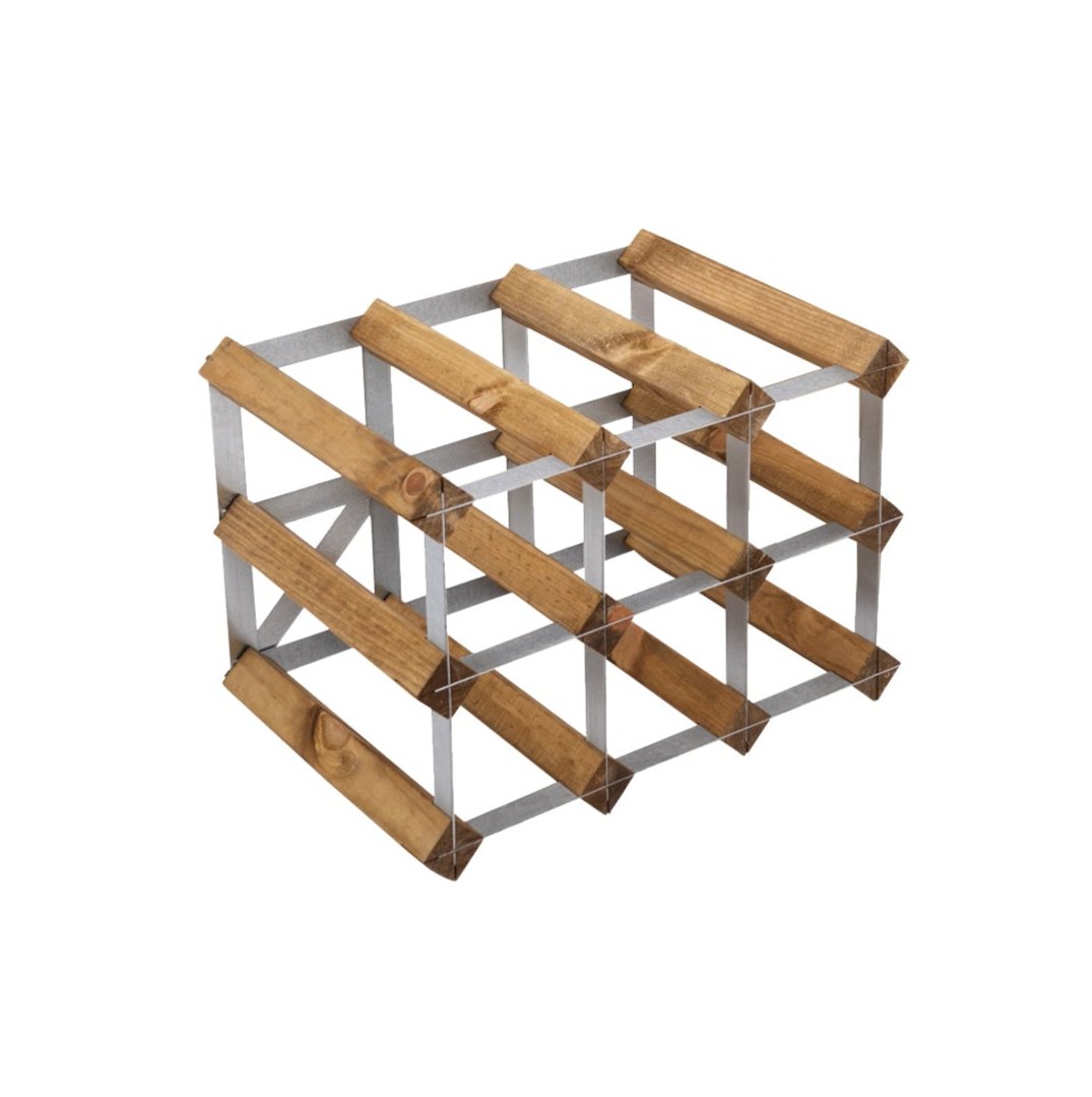Vinreol, 9 flasker - lys eg