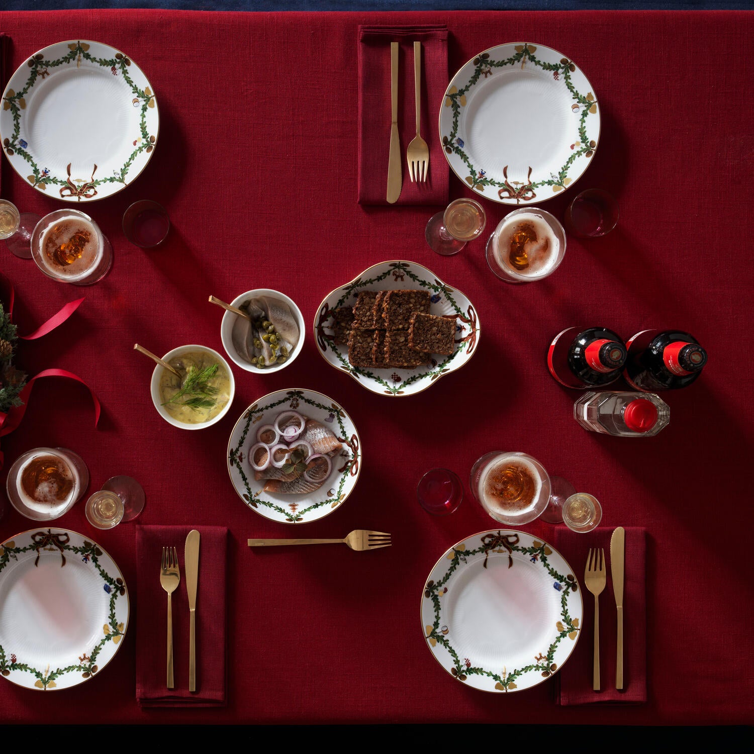 Stjerne Riflet fad - 22 cm.