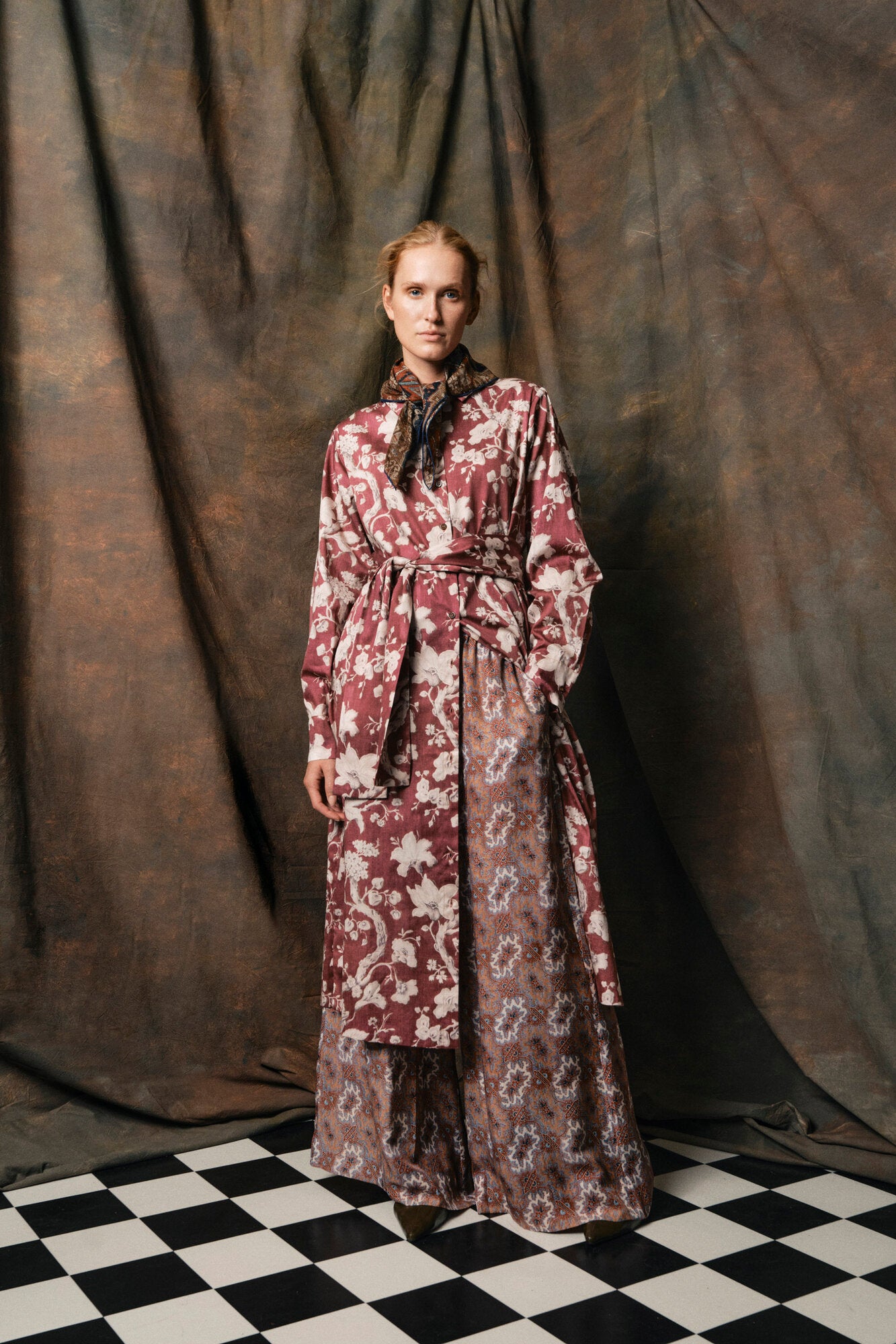 Light Dorothy silketørklæde - rød