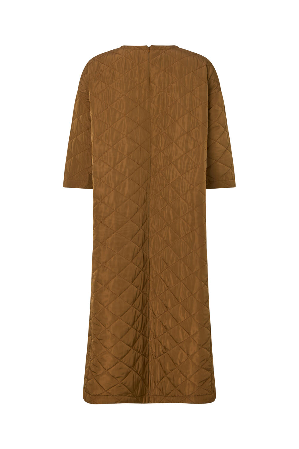 Pamala Tech quilted kjole - Chestnut