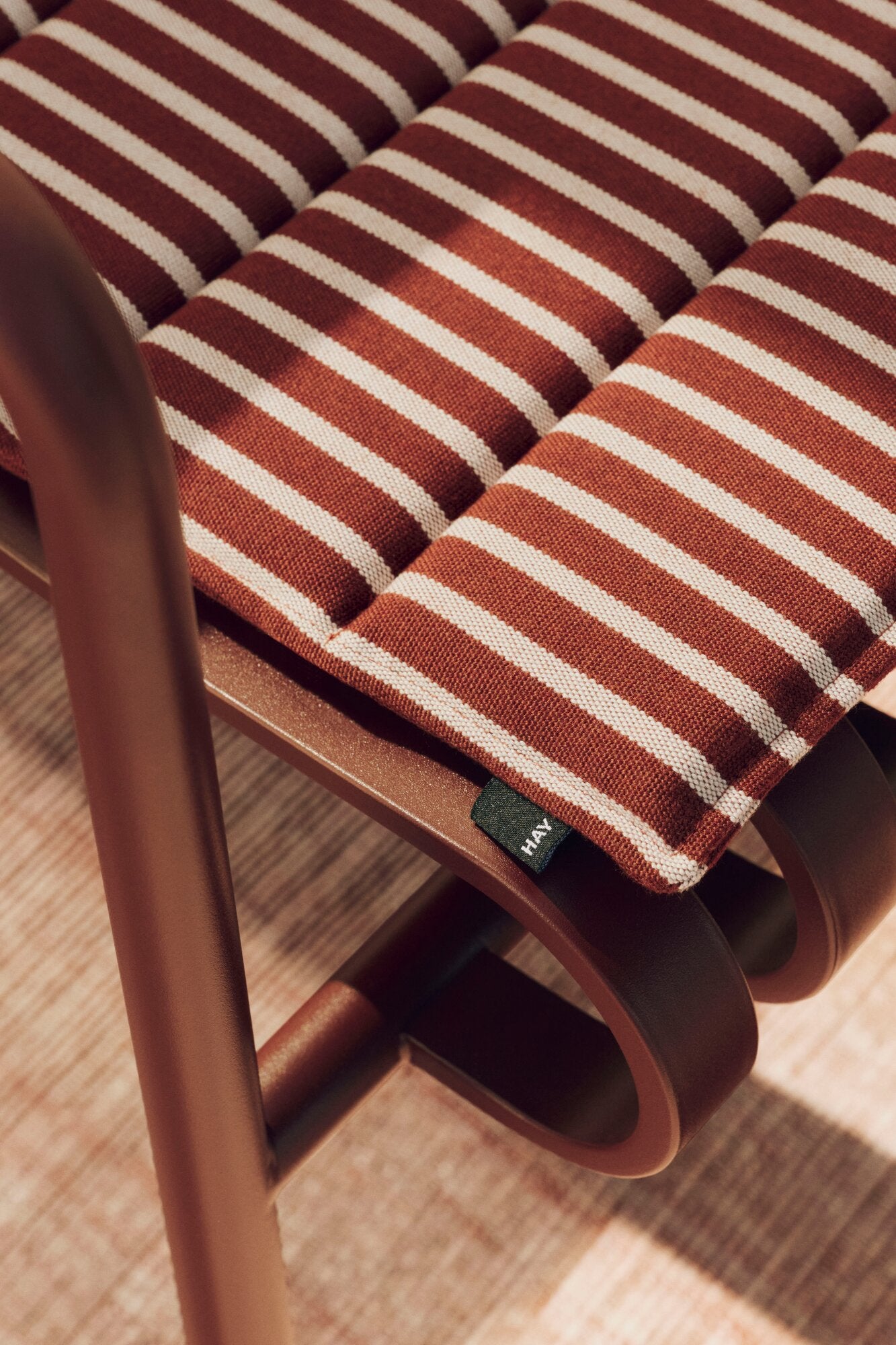 Terrazza Folding havehynde, 82x40 cm - Terracotta Bold Stripe