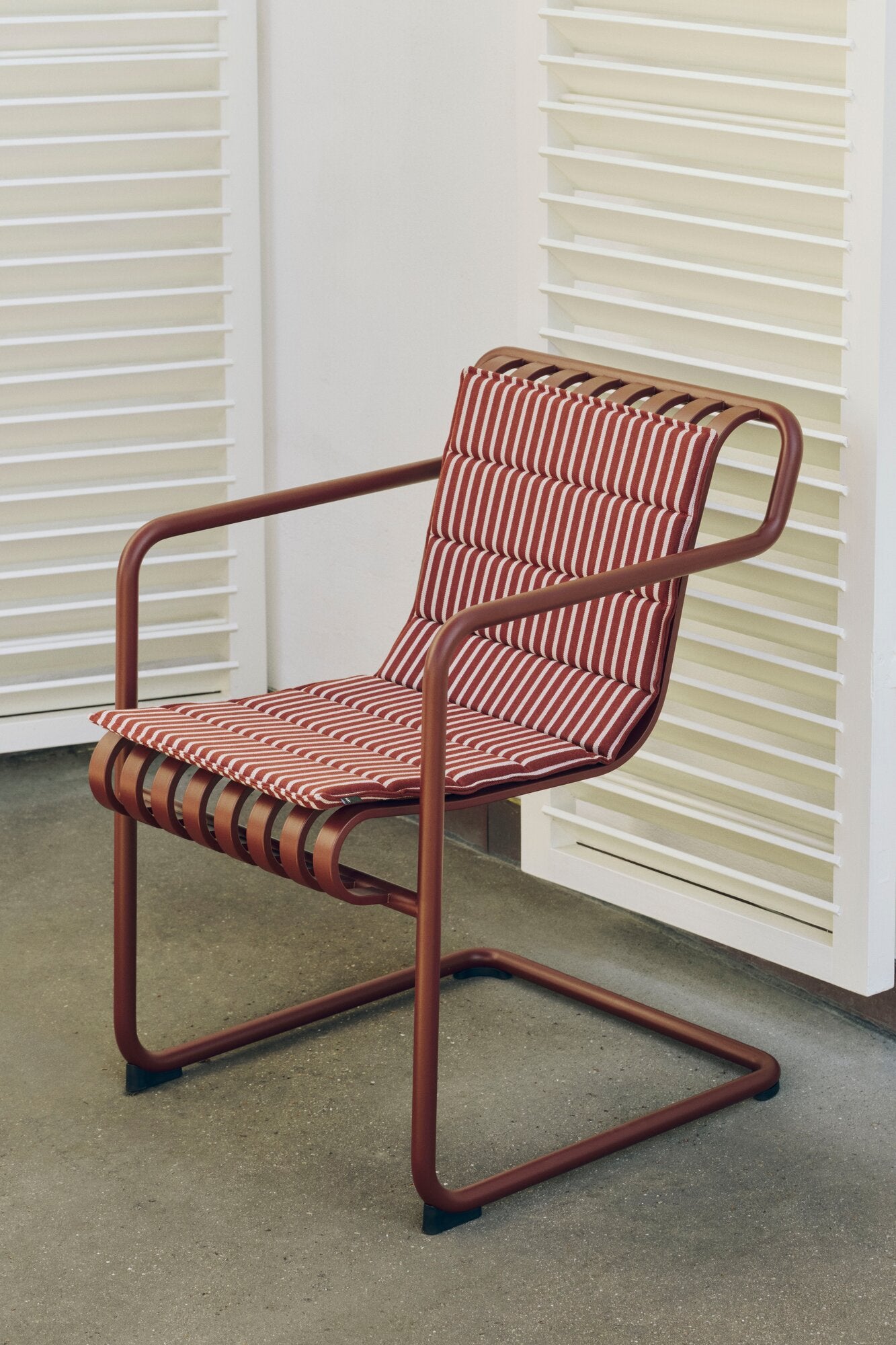 Terrazza Folding havehynde, 82x40 cm - Terracotta Bold Stripe