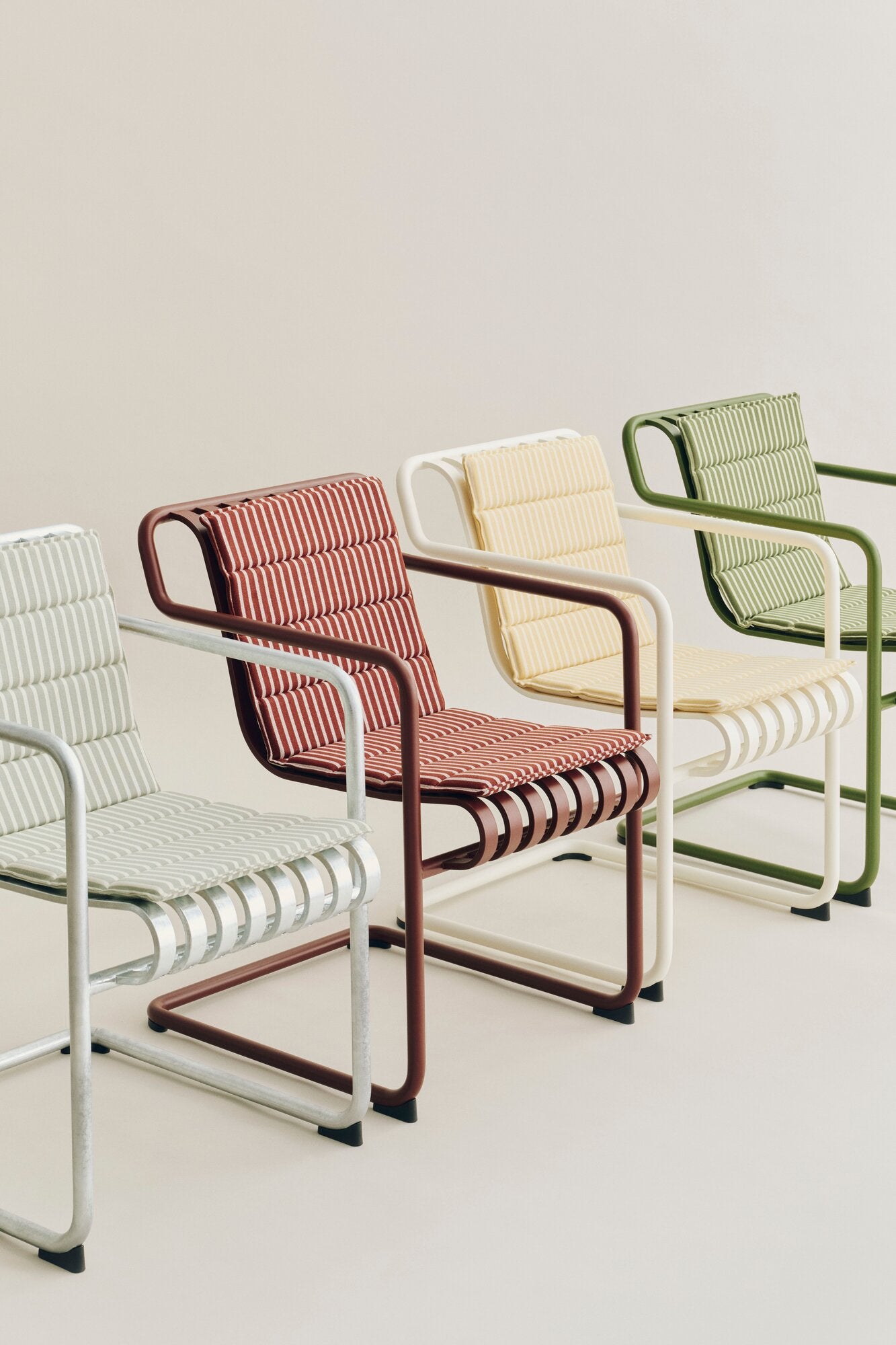 Terrazza Folding havehynde, 82x40 cm - Yellow Bold Stripe