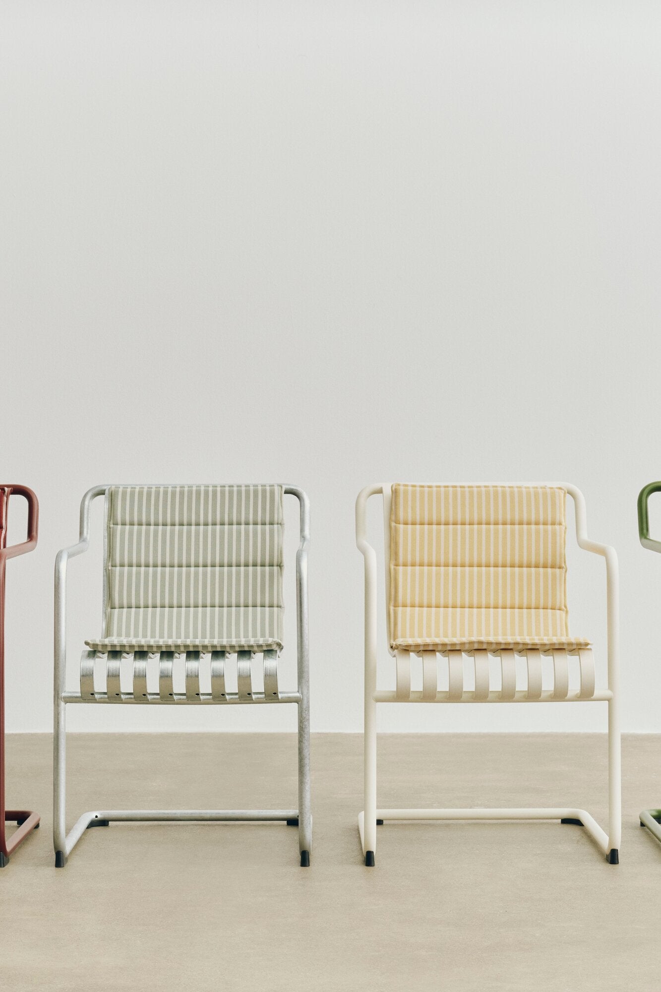 Terrazza Folding havehynde, 82x40 cm - Yellow Bold Stripe