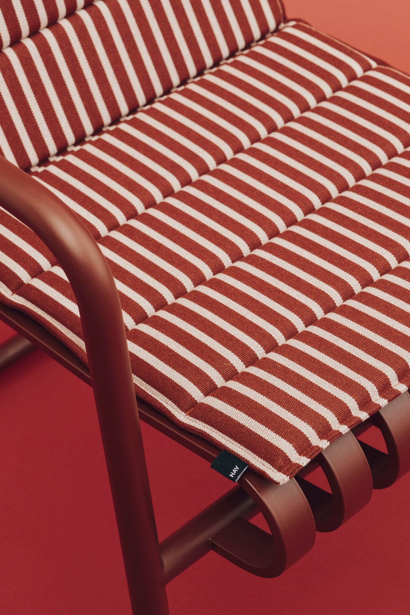 Terrazza Folding havehynde, 82x40 cm - Terracotta Bold Stripe