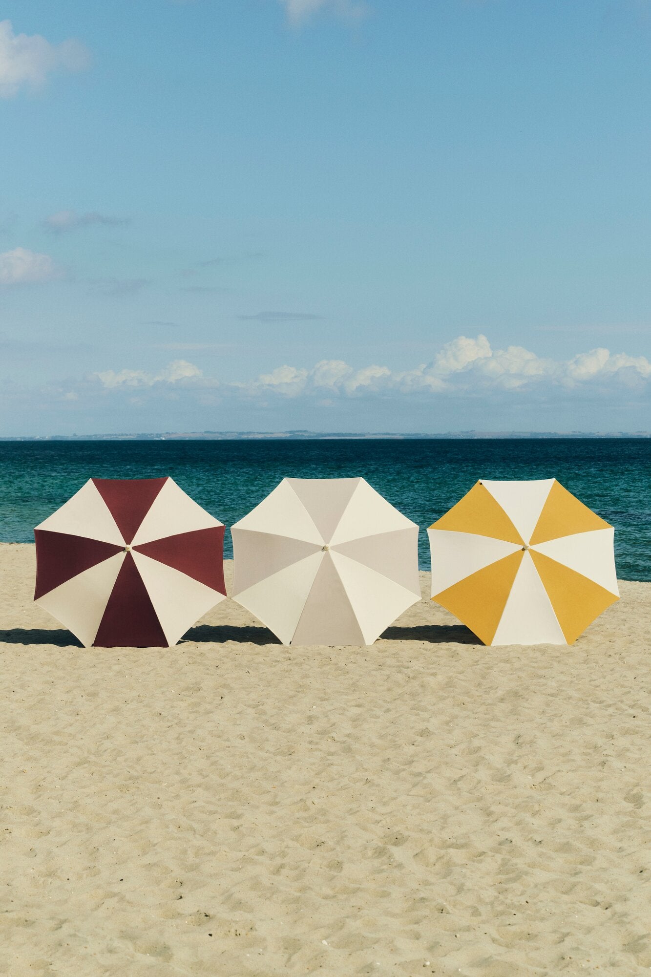Terrazza Octagon parasol, Ø200 cm - Off-white/Burgundy