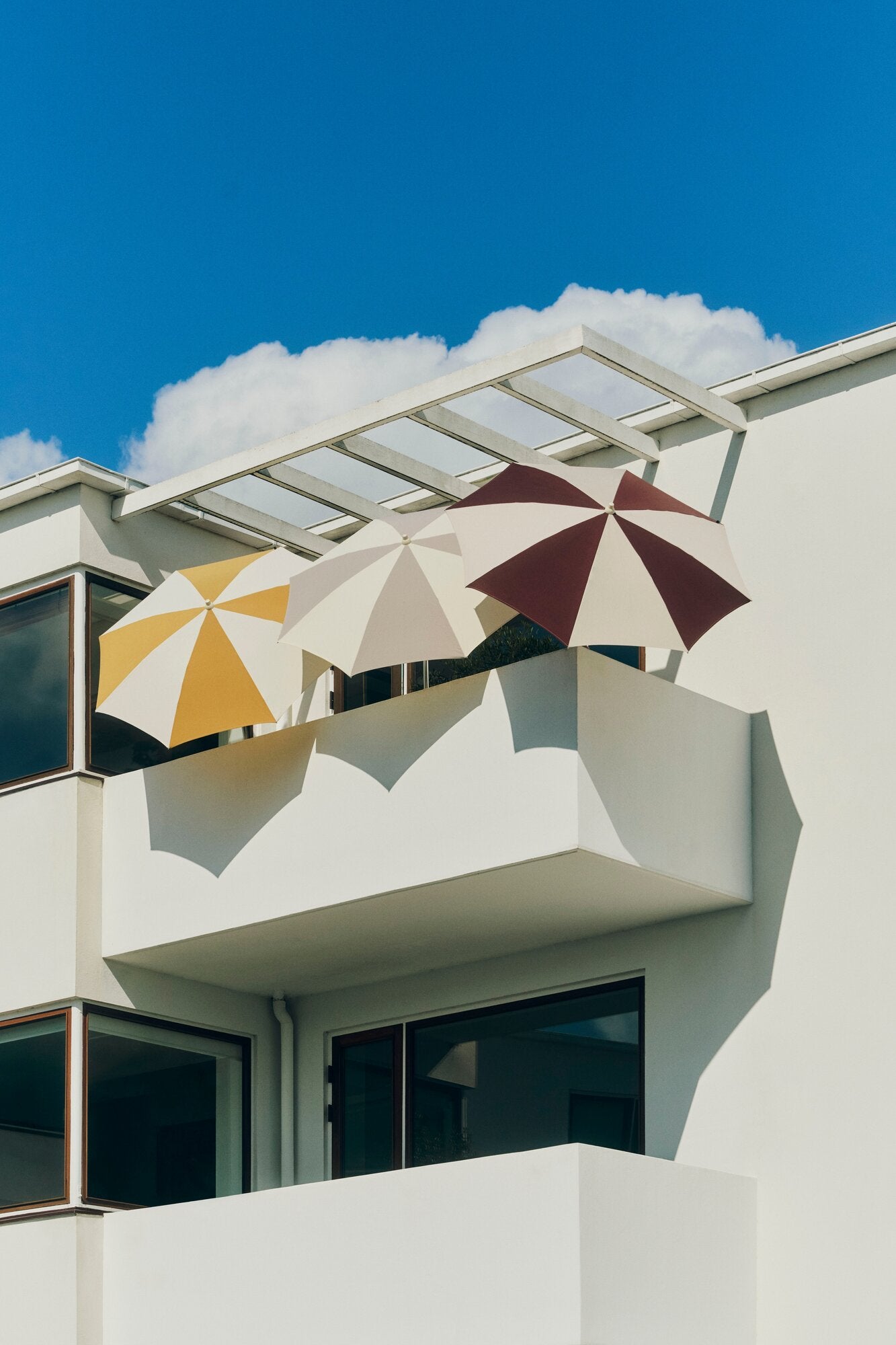 Terrazza Octagon parasol, Ø200 cm - Off-white/Grey