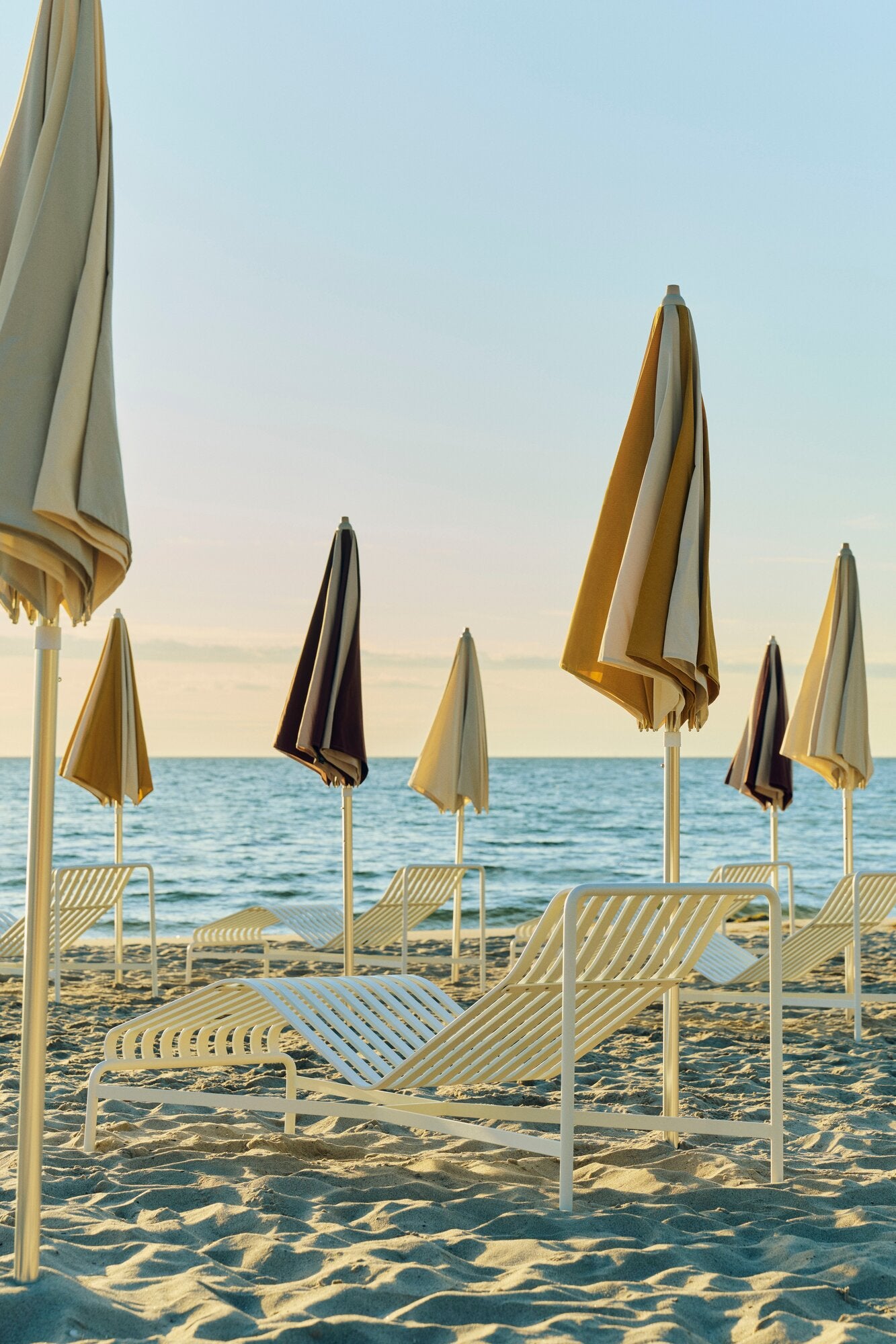 Terrazza Octagon parasol, Ø200 cm - Off-white/Ochre