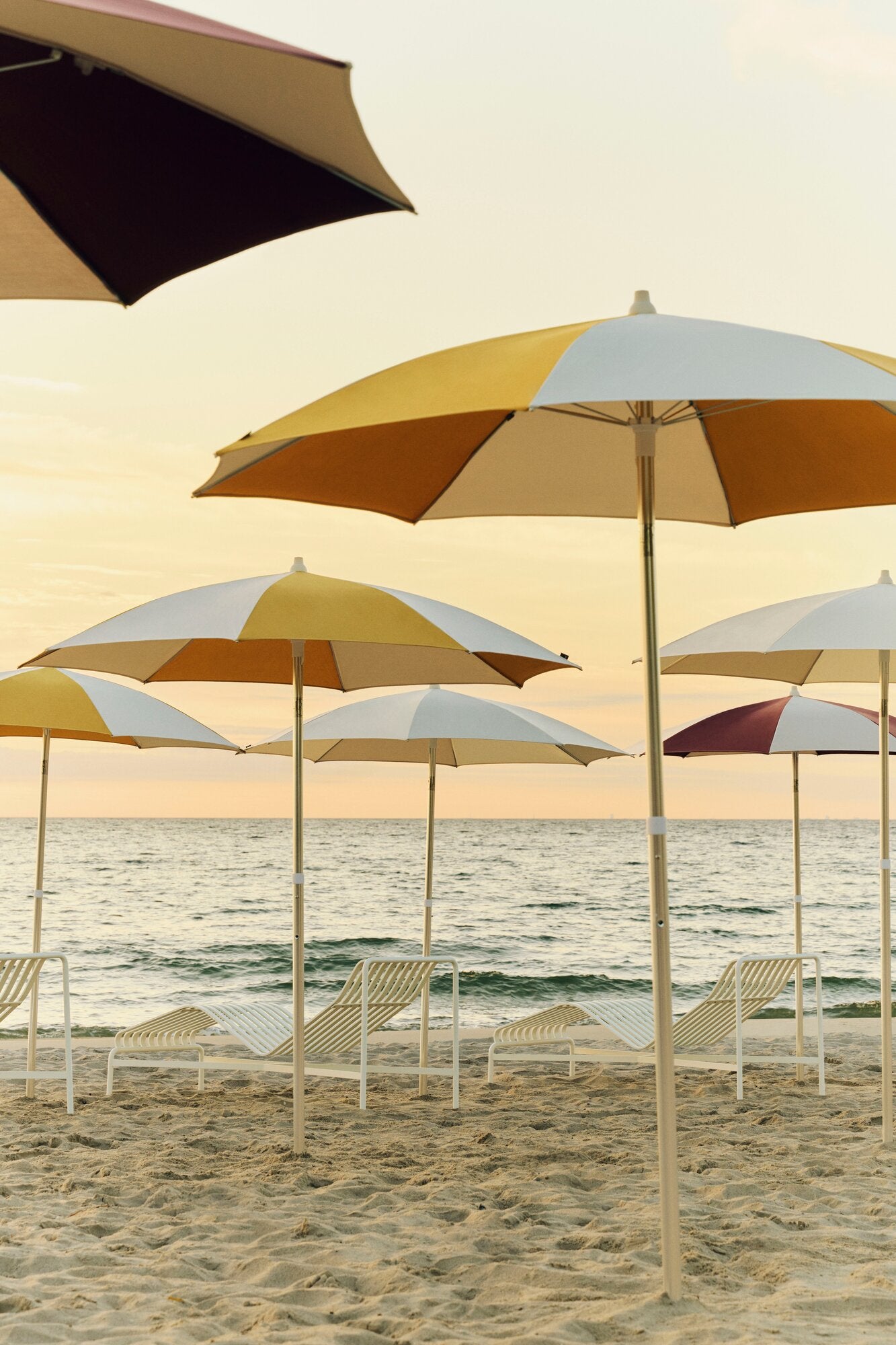 Terrazza Octagon parasol, Ø200 cm - Off-white/Ochre