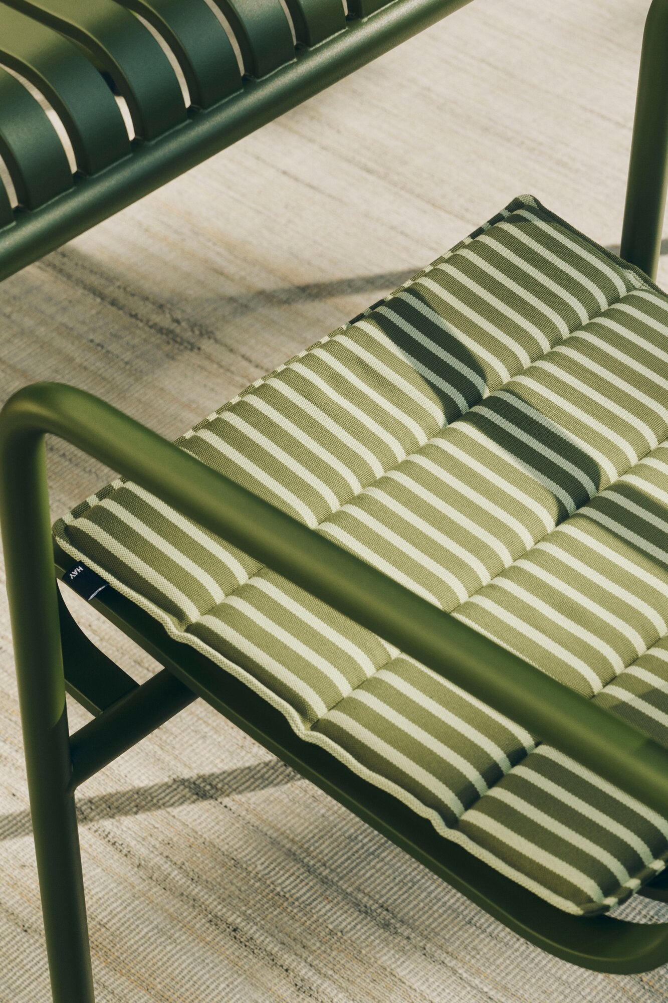 Terrazza havehynde, 40x40 cm - Olive Bold Stripe