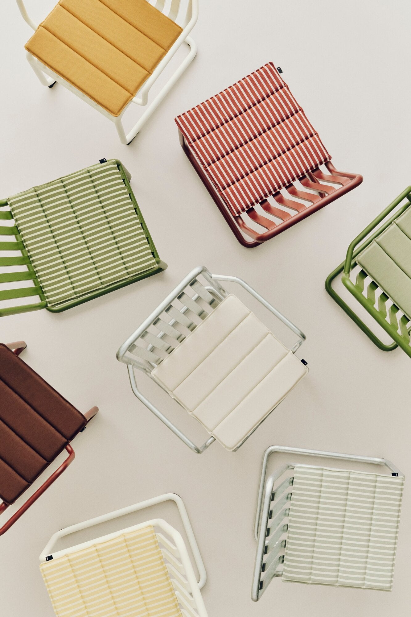 Terrazza havehynde, 40x40 - Yellow Bold Stripe