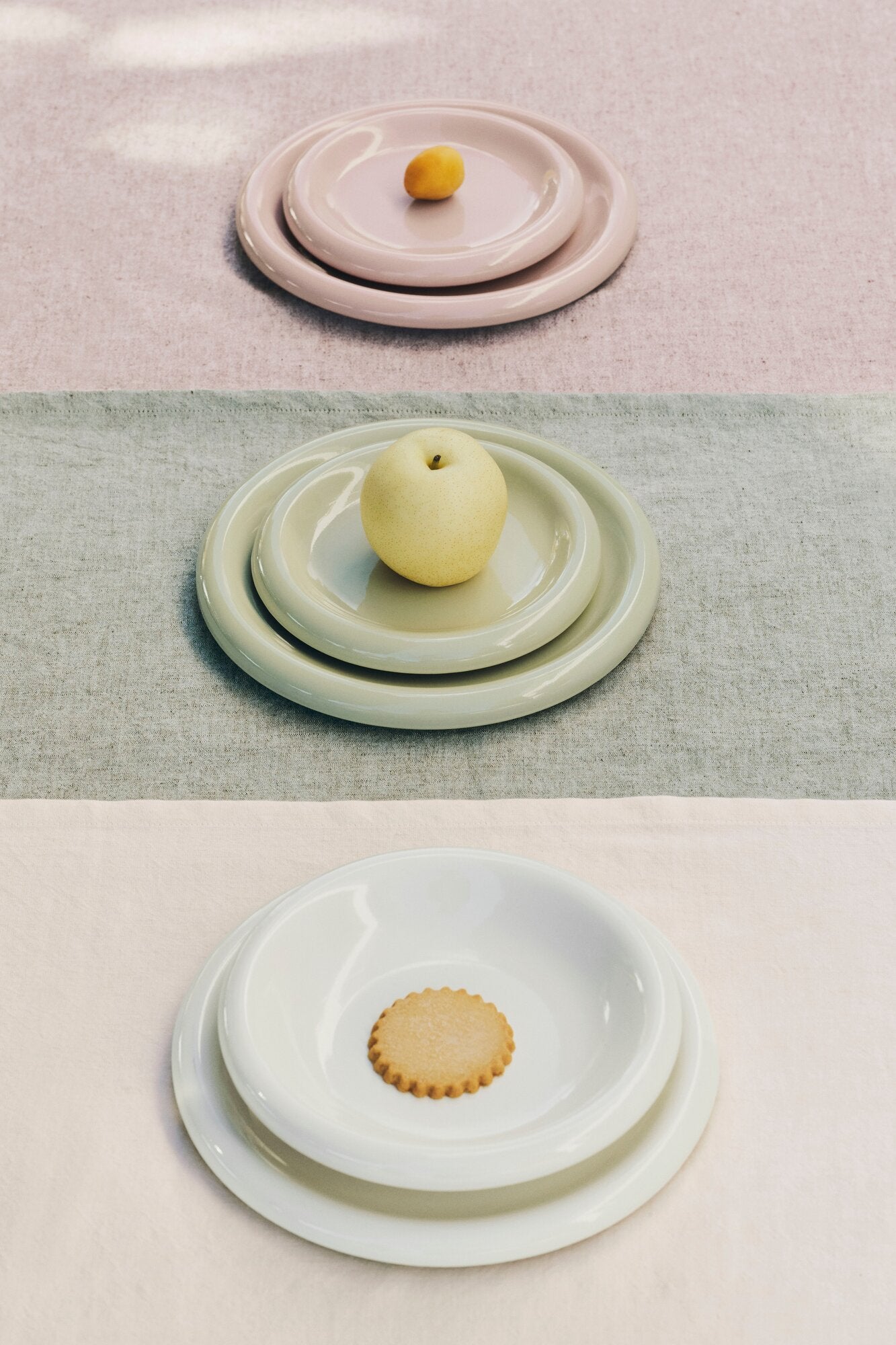 Barro dybe tallerkener, Pistachio - 2 stk
