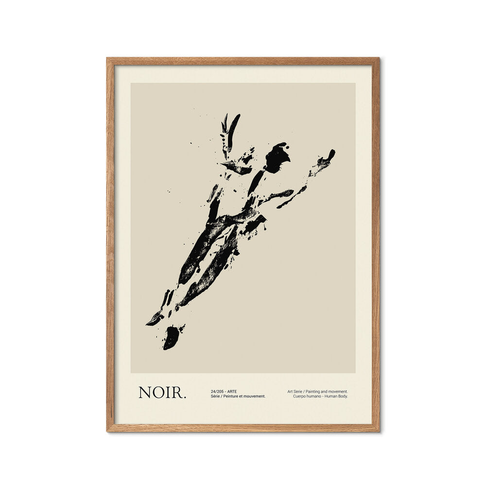 Noir plakat, beige - 50x70 cm
