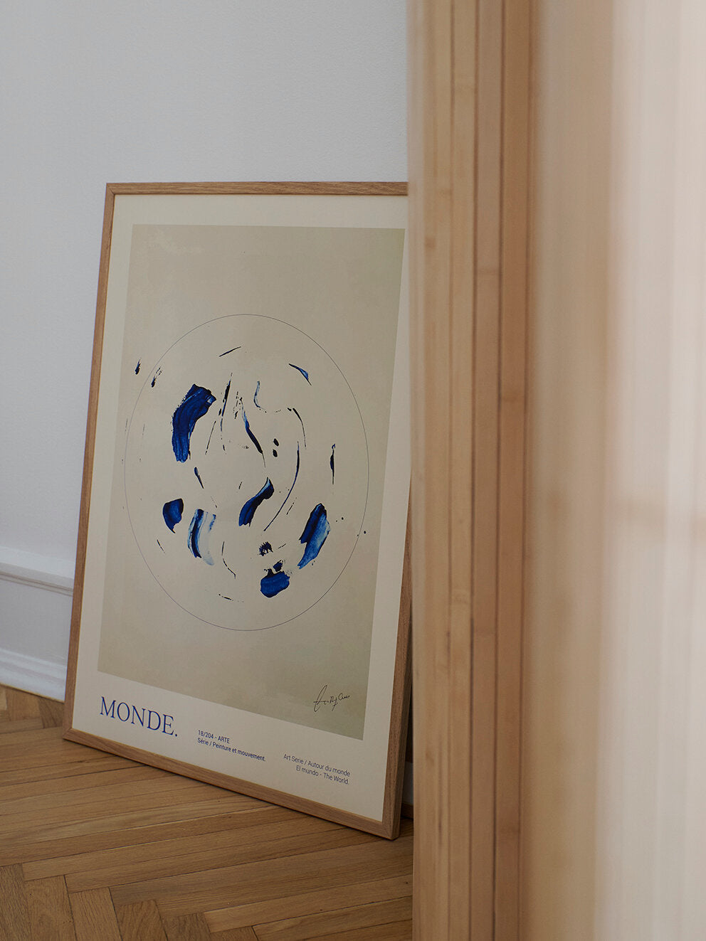 Le Monde plakat, grøn - 30x40 cm