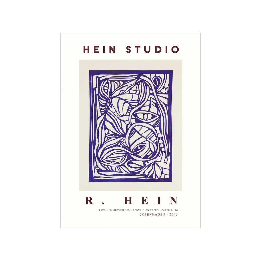 Hein Studio Wonderland no. 02 plakat, blå - 30x40 cm