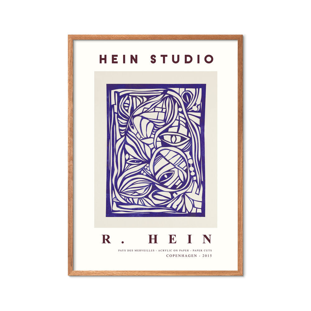 Hein Studio Wonderland no. 02 plakat, blå - 30x40 cm
