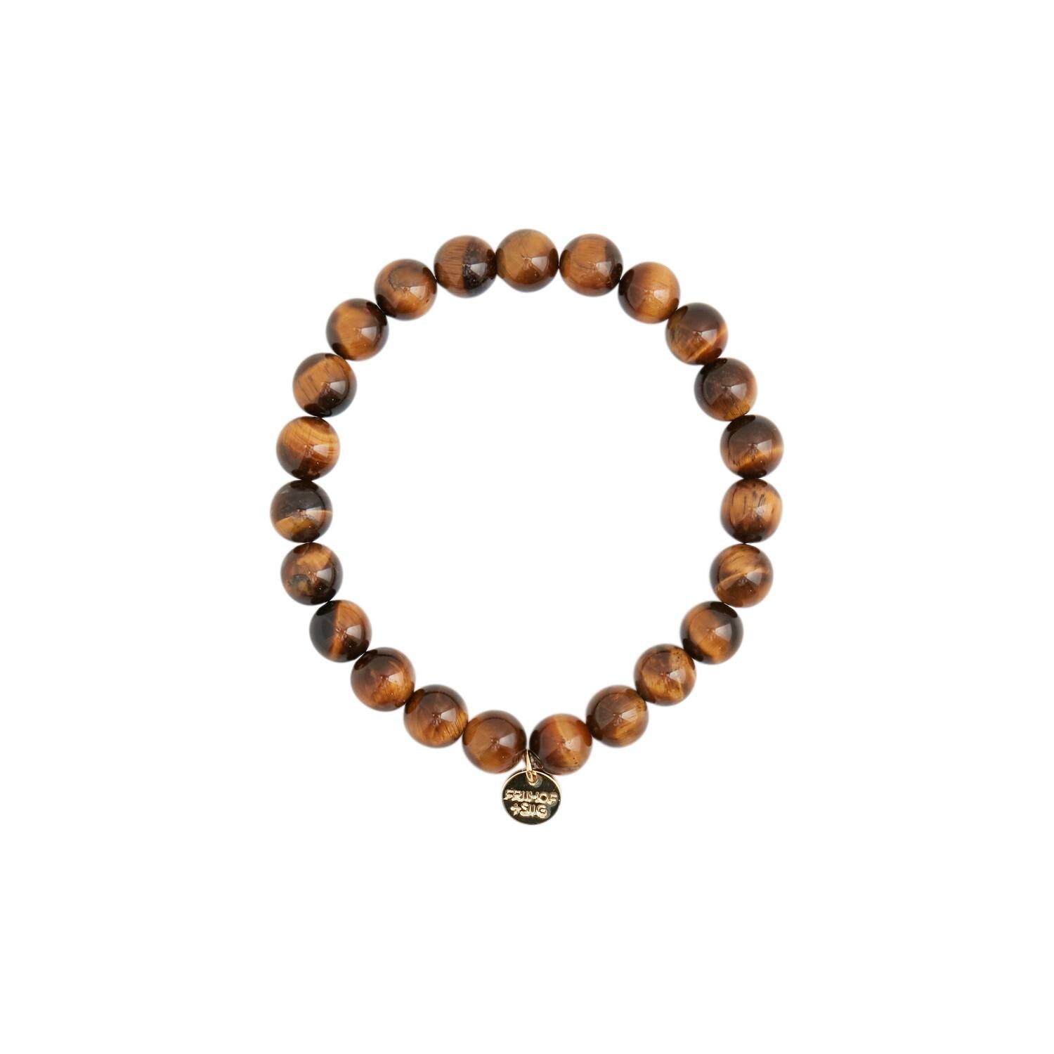 Tiger Eye Color armbånd - brun