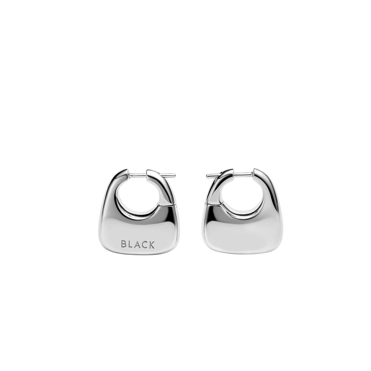 Tote ørering, medium - sølv