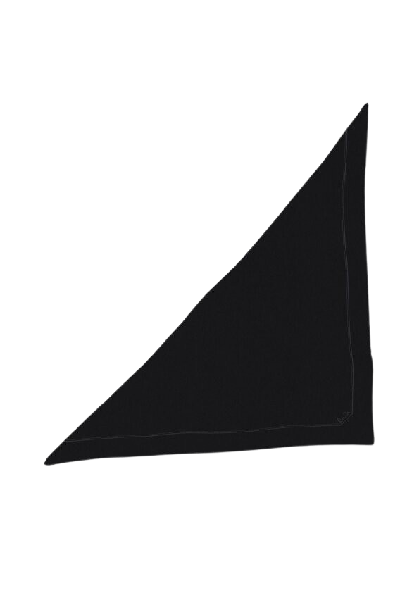 Triangle Solid M tørklæde - sort