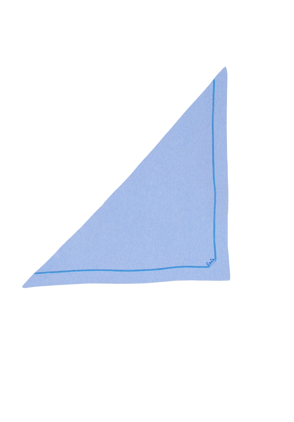 Triangle Solid M tørklæde - Blue Jewel Shades