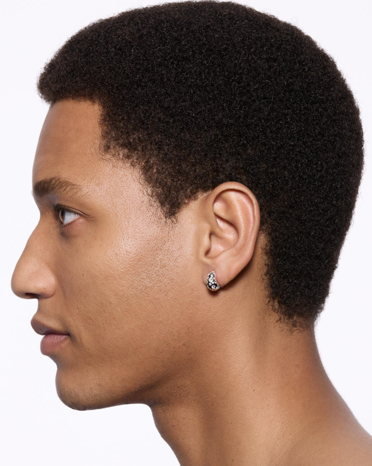 Tryvann Popcorn ørering - sølv