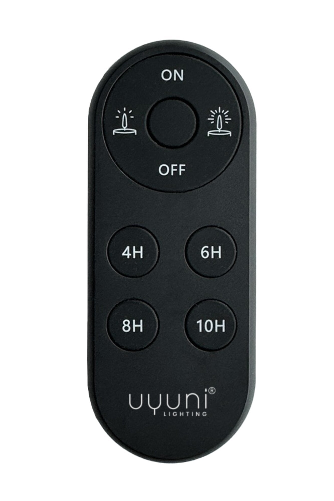 Fjernbetjening inkl. batteri, oval - sort