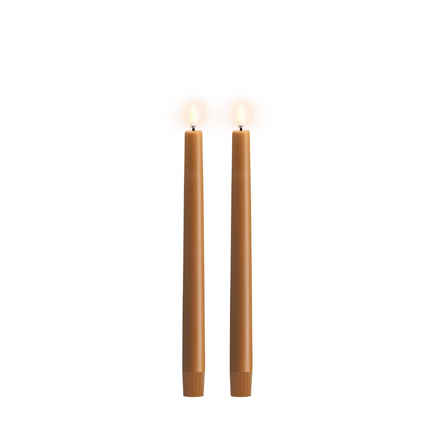LED kronelys, Wild Honey Smooth - 2 stk