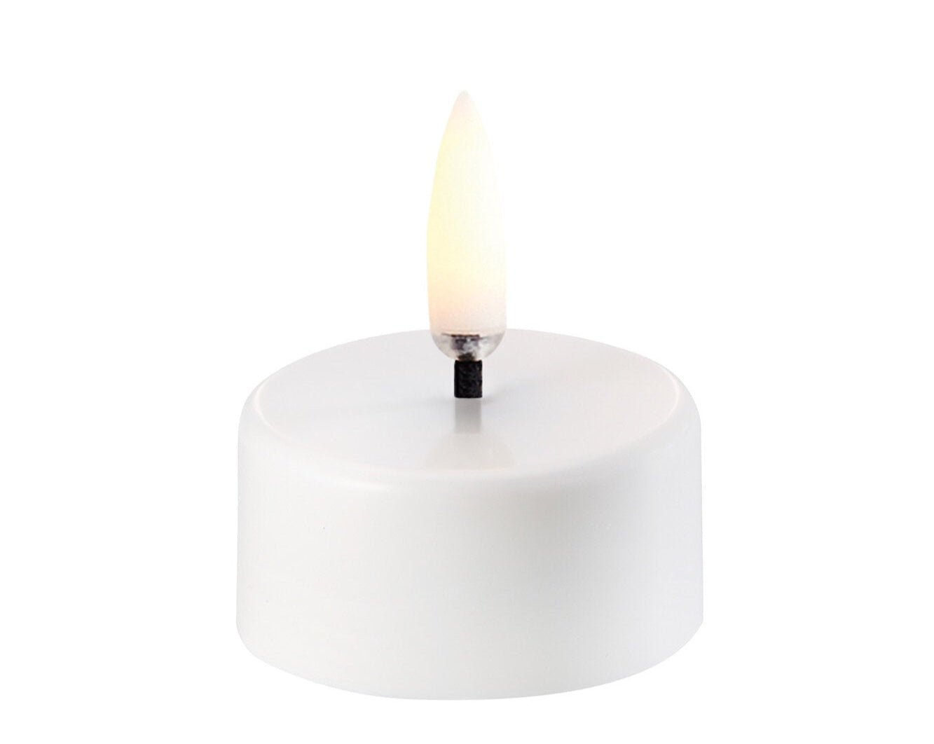 LED fyrfadslys inkl. batteri - Nordic White