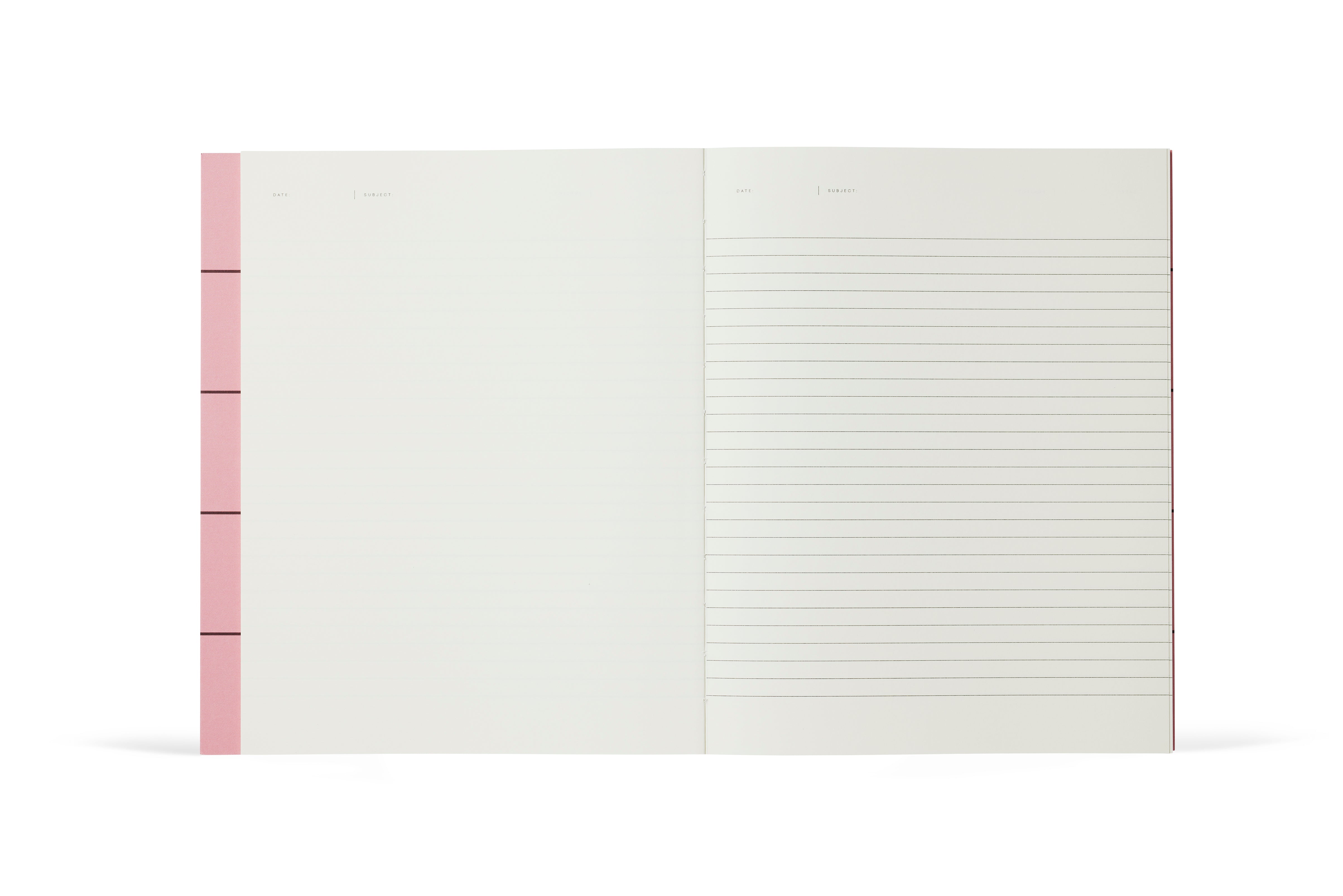 UMA Flat Lay notesbog, large - Rose check