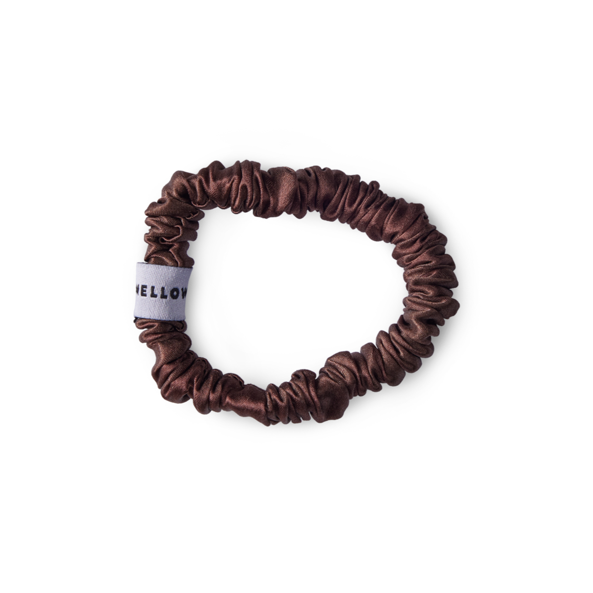 Silke scrunchie - brun