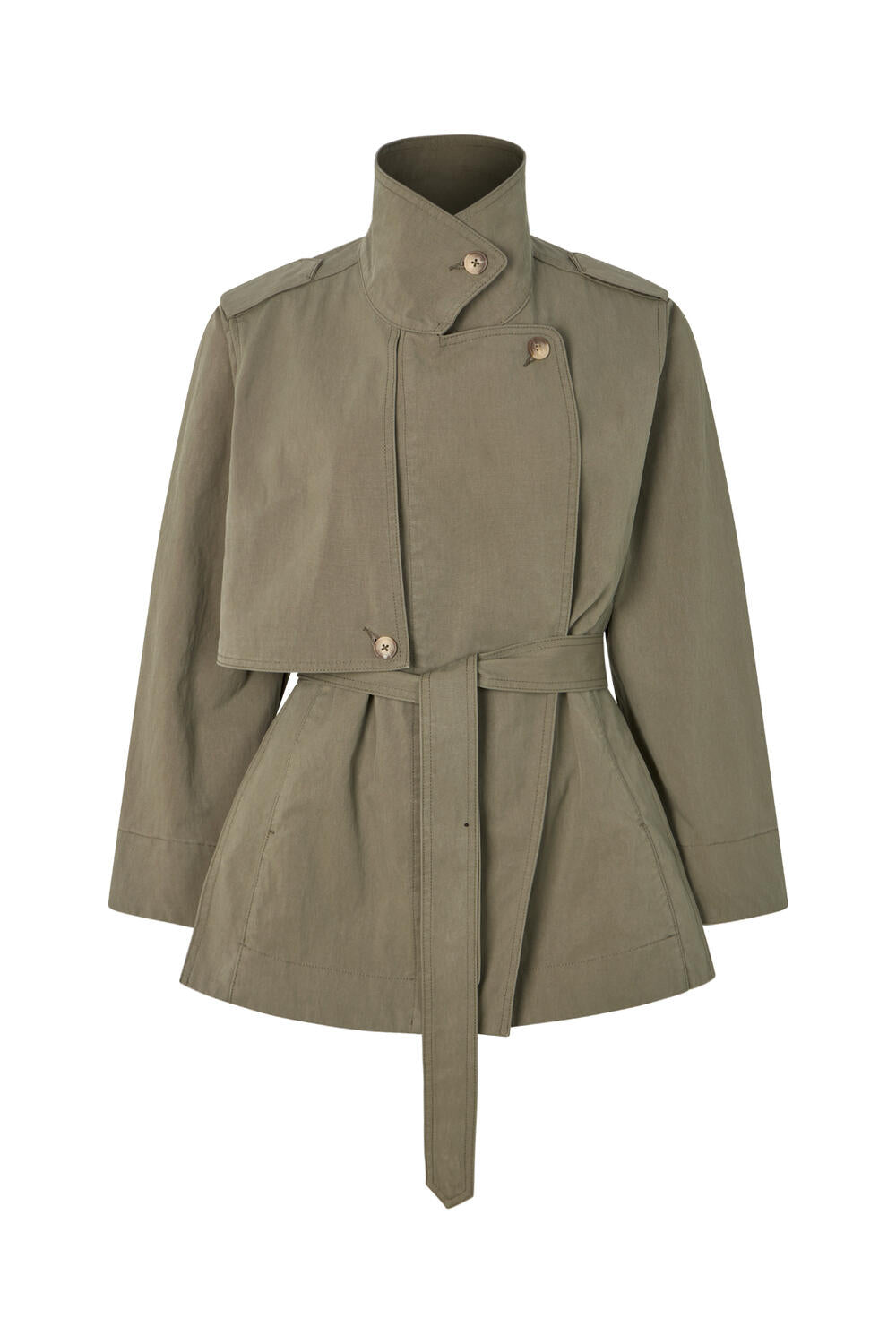 Nadira utility cropped jakke - Asphalt