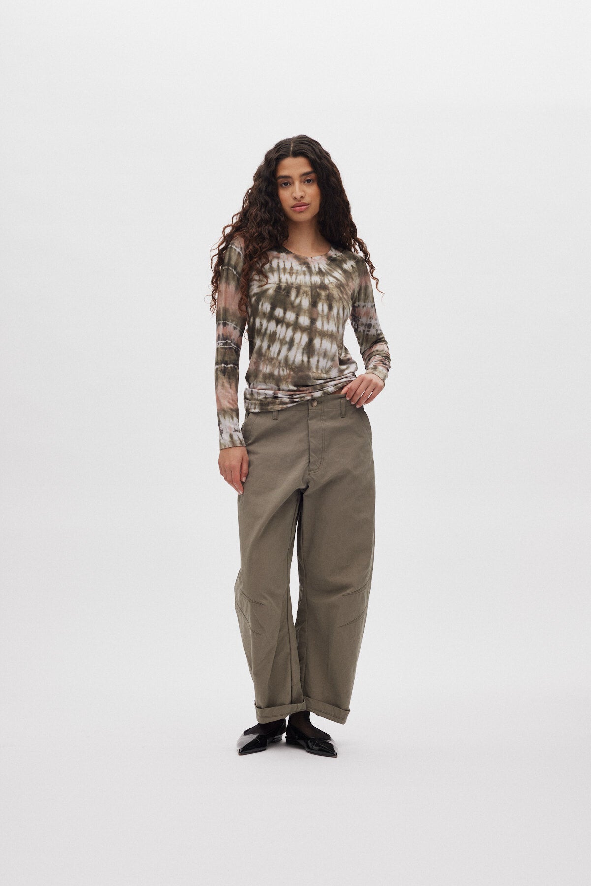 October Utility shaped pants - Asphalt