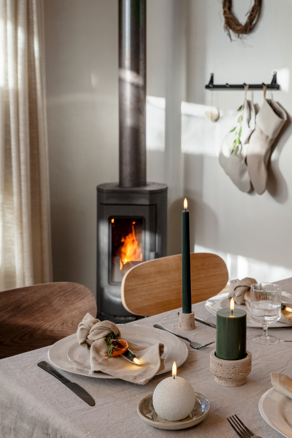 Round LED lys, Nordic White - Ø7 cm