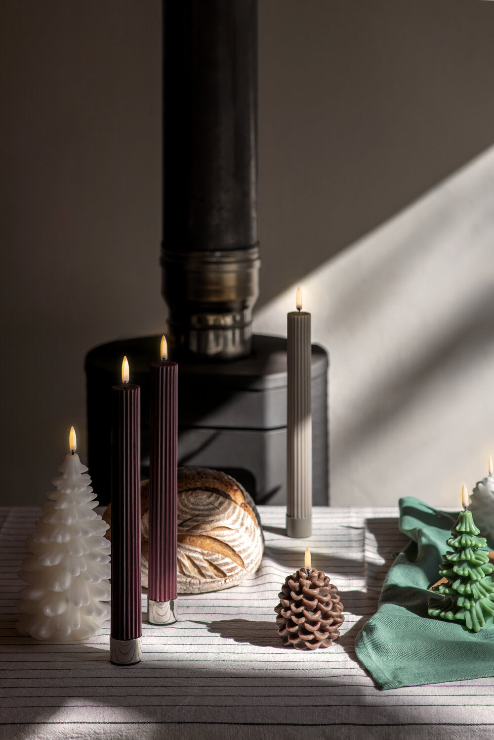 LED grankogle lys, Brown - 7x7 cm