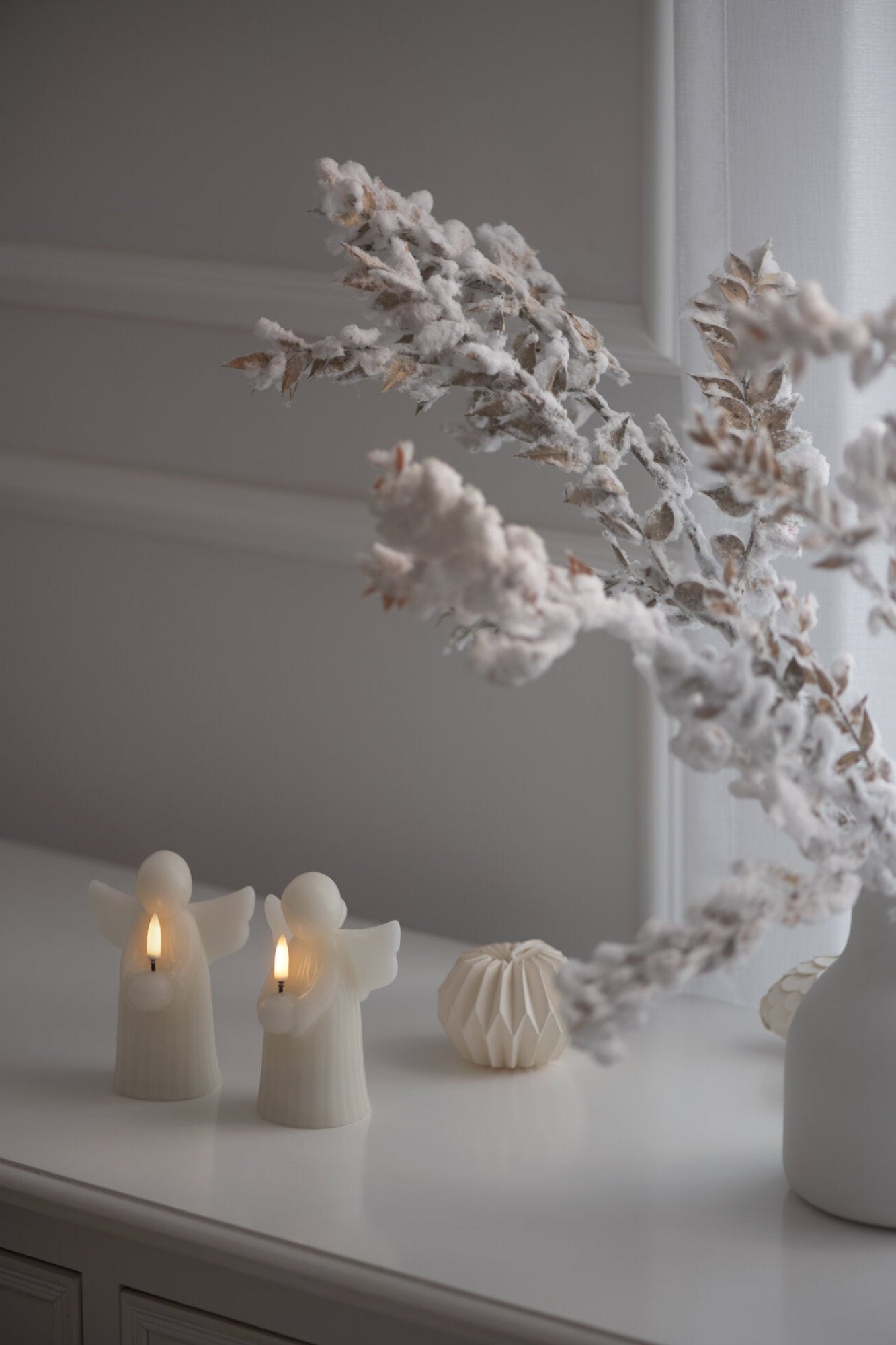 Angel LED lys, Vanilla Smooth - H12 cm