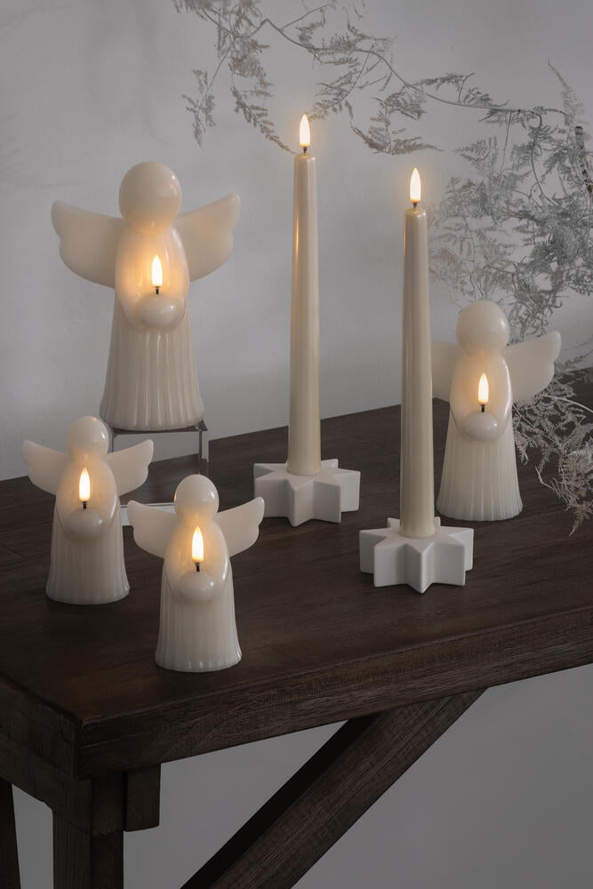 Angel LED lys, Vanilla Smooth - H15,5 cm