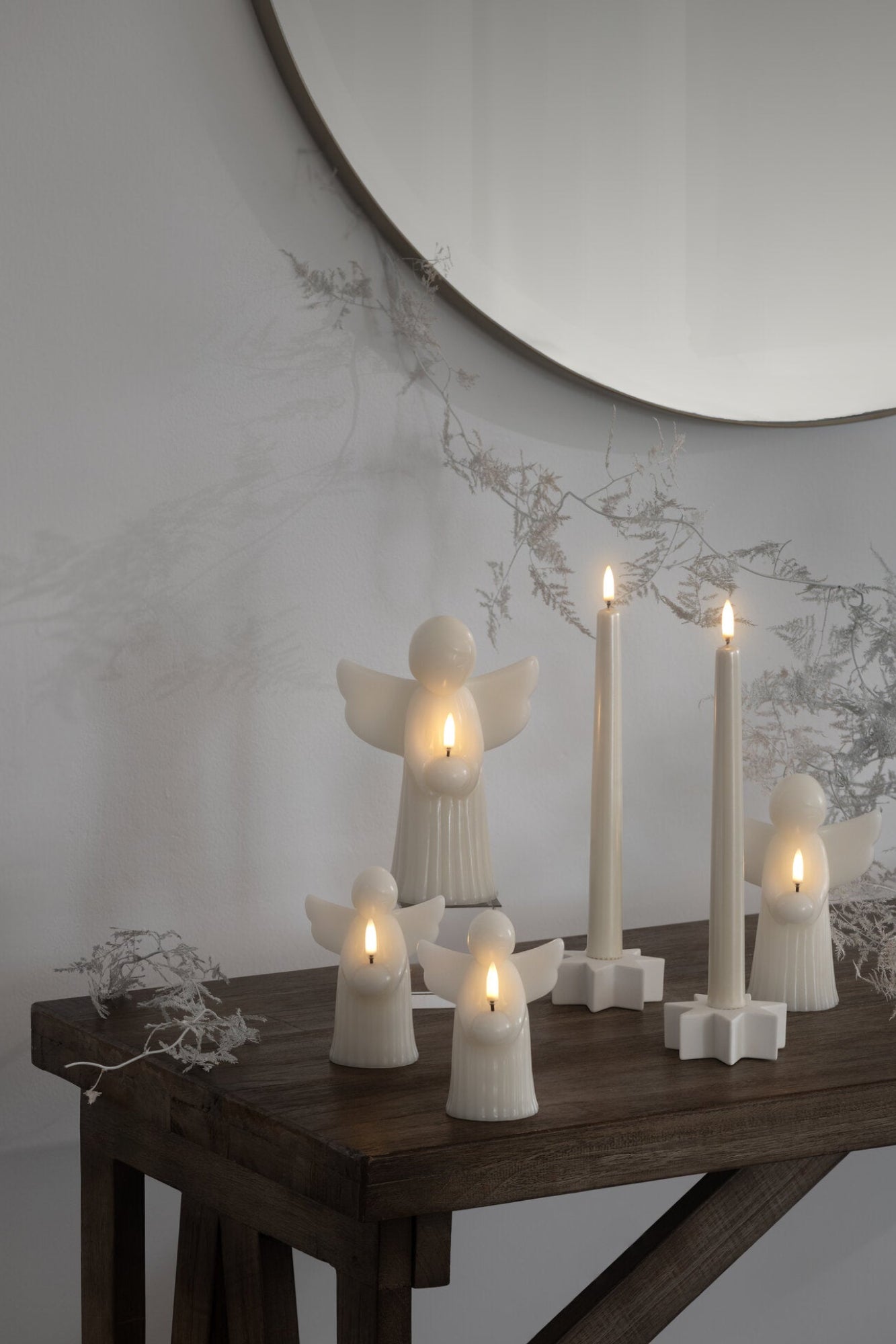 Angel LED lys, Vanilla Smooth - H12 cm