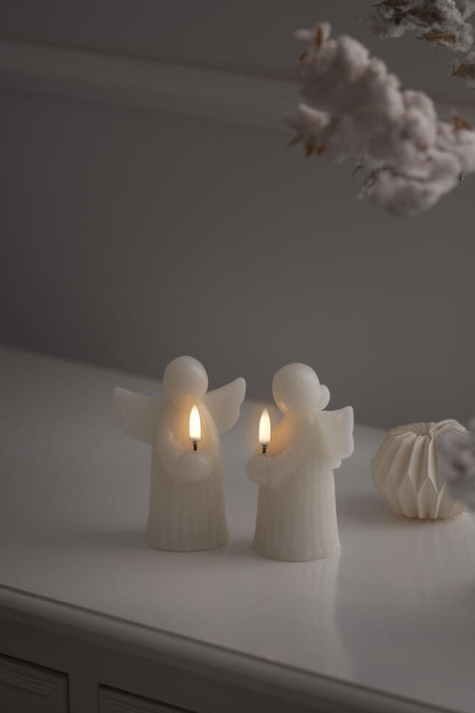 Angel LED lys, Vanilla Smooth - H12 cm