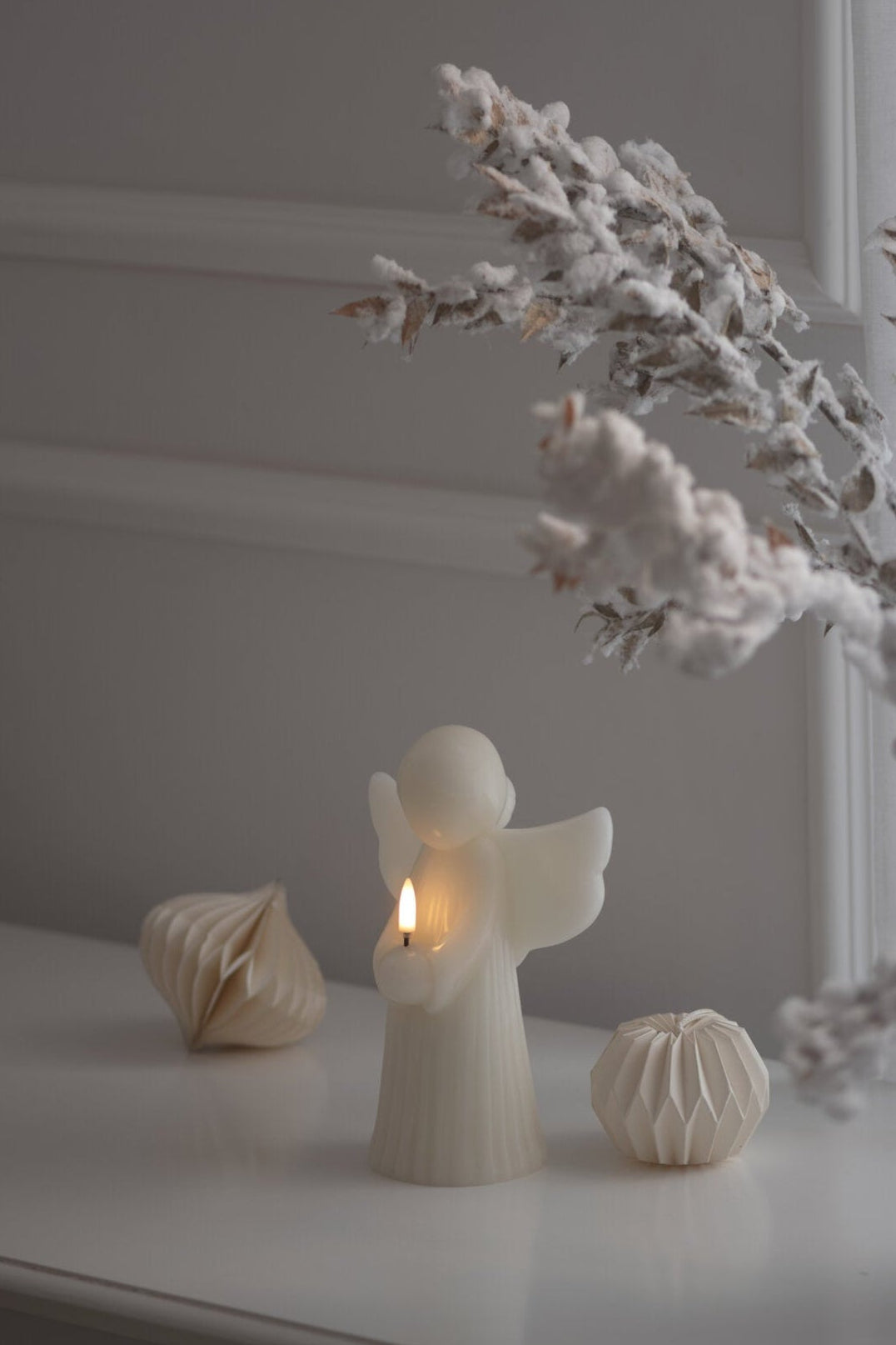 Angel LED lys, Vanilla Smooth - H19 cm