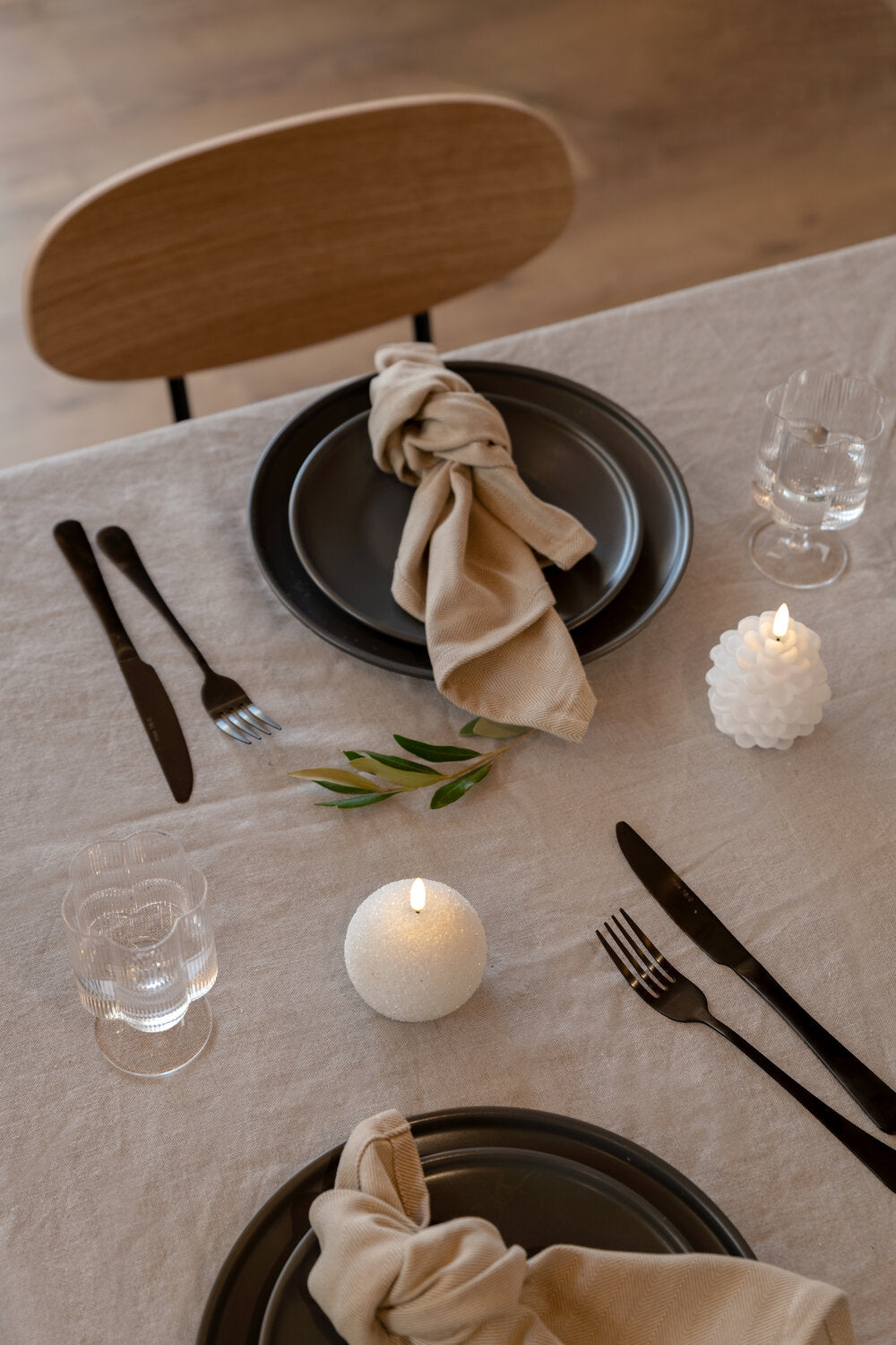 LED grankogle lys, Nordic White - 7x7 cm