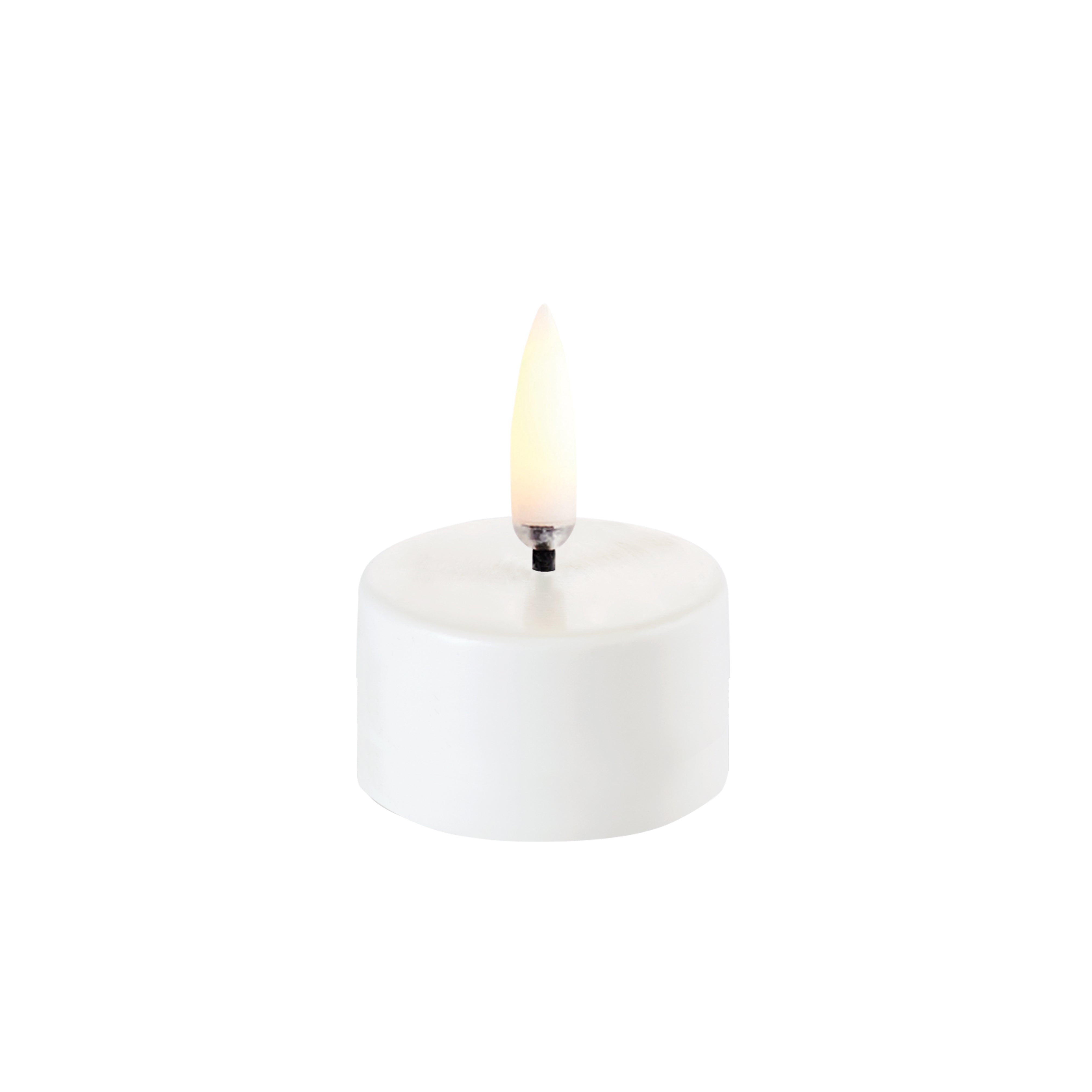 LED premium fyrfadslys, Nordic White - Ø4 cm.